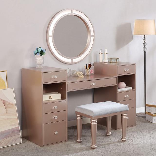  Furniture of America Yasmine FOA-DK5683PK-PK Vanity Set IMAGE 1