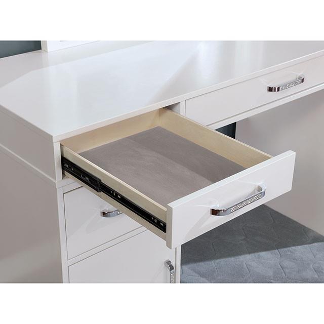  Furniture of America Yasmine FOA-DK5683WH-PK Vanity Set IMAGE 1