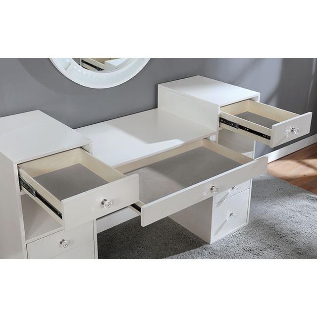  Furniture of America Yasmine FOA-DK5683WH-PK Vanity Set IMAGE 3