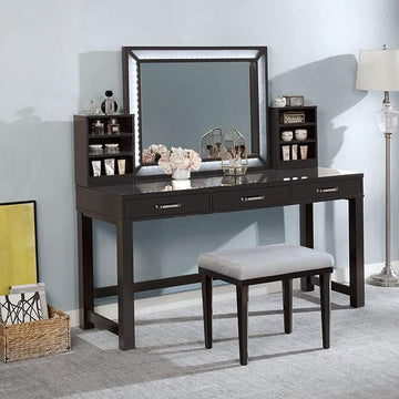  Furniture of America Stephanie FOA-DK5685DG-PK Vanity Set IMAGE 1