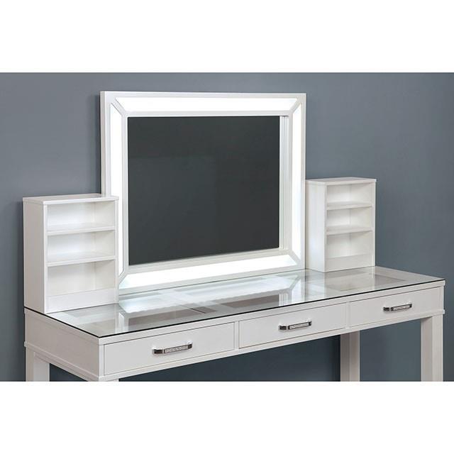  Furniture of America Stephanie FOA-DK5685WH-PK Vanity Set IMAGE 4