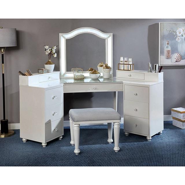  Furniture of America Tracie FOA-DK5686WH-PK Vanity Set IMAGE 1