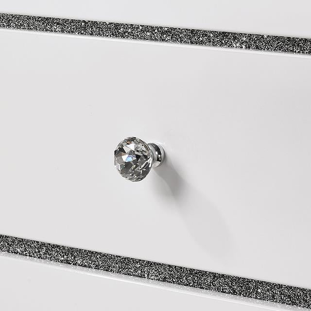  Color_White  Size_California King  -- Magdeburg FOA7038WH-CK Cal.King Bed IMAGE 4