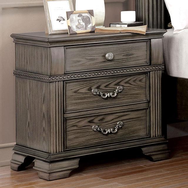  Furniture of America Pamphilos FOA7144GY-N Night Stand IMAGE 1
