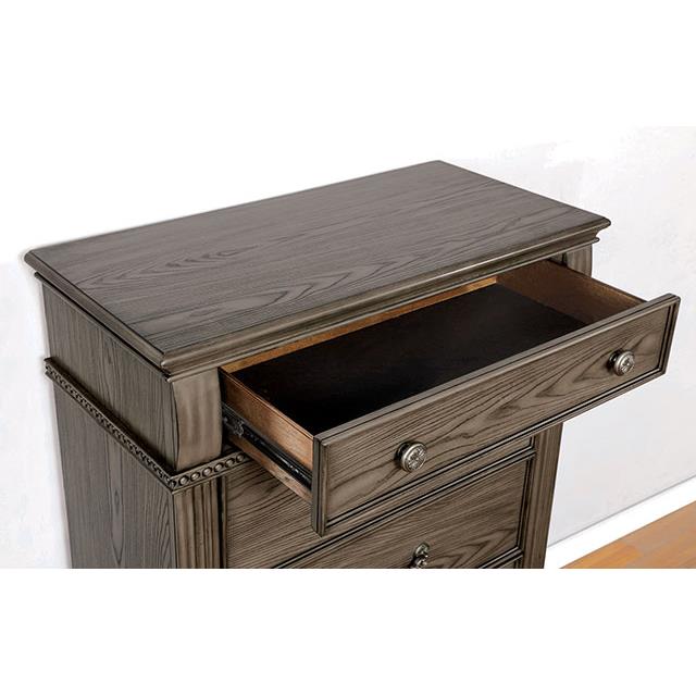  Color_Grey  Size_Queen  --  Pamphilos FOA7144GY-Q-BED Queen Bed IMAGE 6