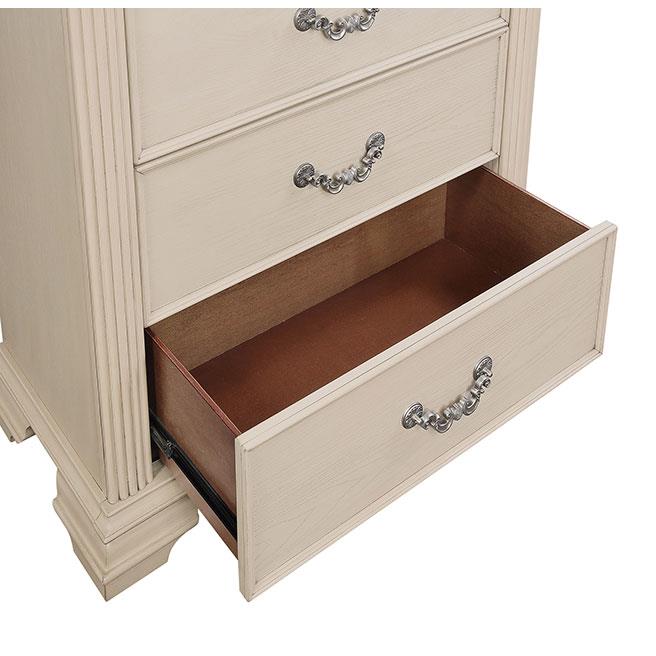  Color_Antique White  Size_California King  --  Pamphilos FOA7144WH-CK-BED Cal.King Bed IMAGE 5