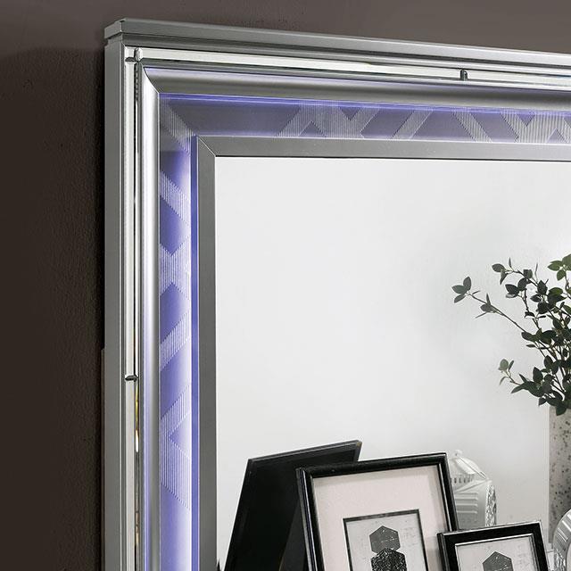  Color_Silver  Size_King  --  Emmeline FOA7147EK-BED E.King Bed IMAGE 10
