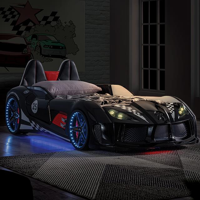  Furniture of America Trackster FOA7723BK-BED Bed IMAGE 3