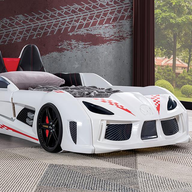  Furniture of America Trackster FOA7723WH-BED Bed IMAGE 1