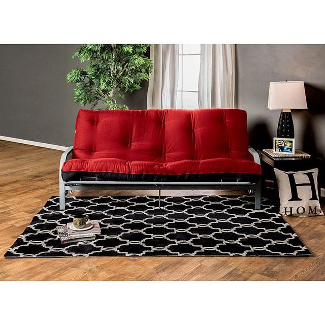  Furniture of America Plosh FP-2415BR 8" Black Futon Mattress w/ Spring IMAGE 1