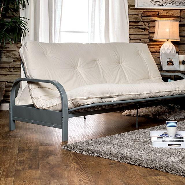  Furniture of America Plosh FP-2415NN 8" White Futon Mattress w/ Spring IMAGE 1