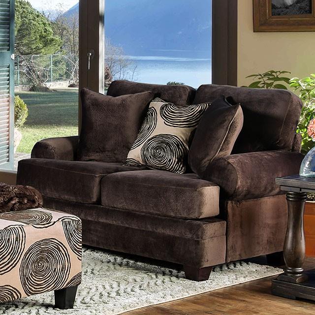  Furniture of America Bonaventura SM5142BR-LV Love Seat IMAGE 5