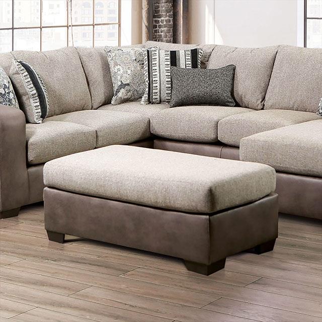  Furniture of America Ashenweald SM5404-OT Ottoman IMAGE 1