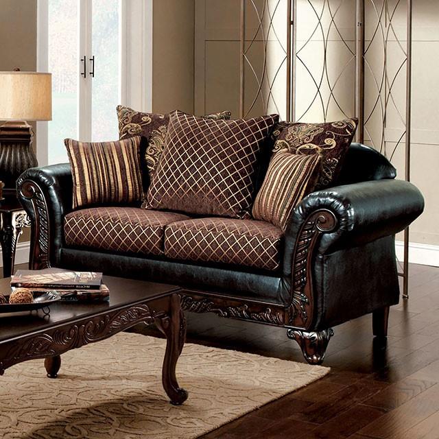  Furniture of America San Roque SM7635N-LV Love Seat IMAGE 1