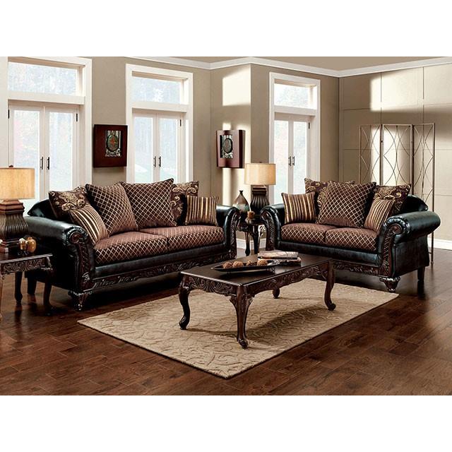  Furniture of America San Roque SM7635N-LV Love Seat IMAGE 1