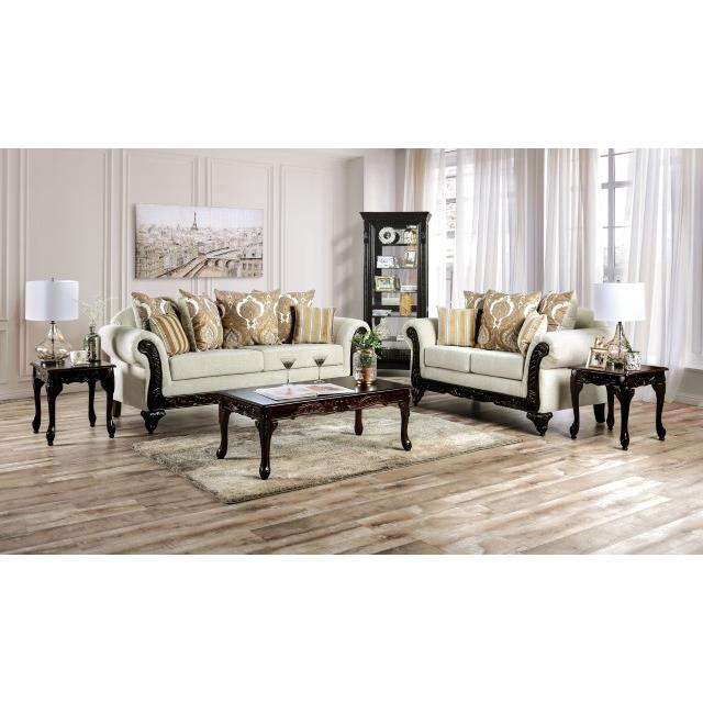  Furniture of America Delizia Stationary Fabric Loveseat SM7748-LV IMAGE 2