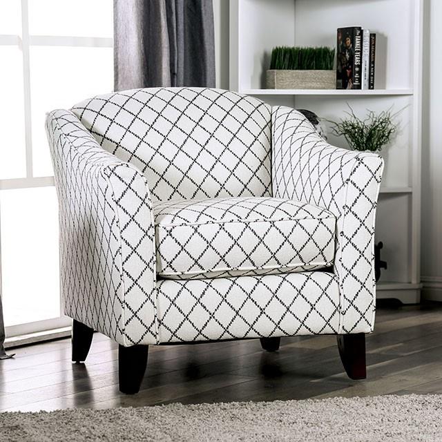  Furniture of America Verne SM8330-CH-SQ Diamond Chair IMAGE 1