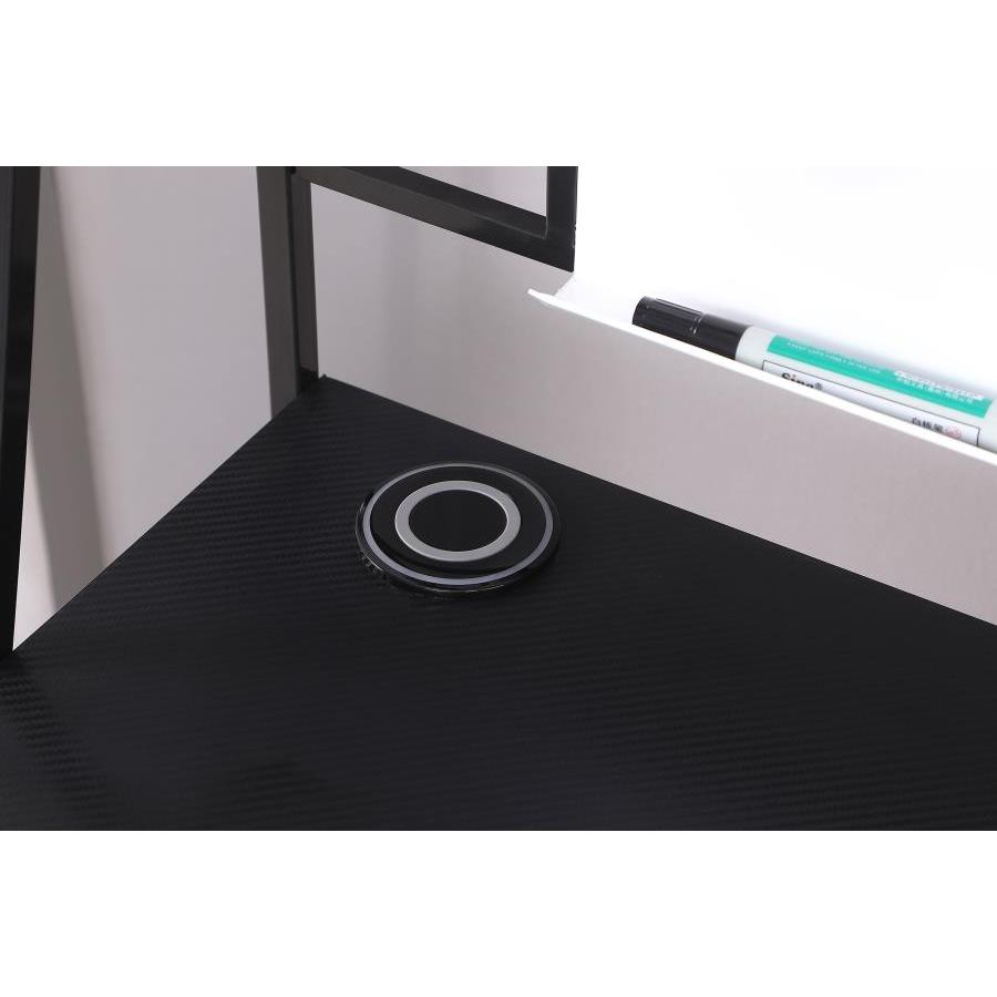  Coaster Furniture Jessie 801404 47-inch Writing Desk with Whiteboard and USB - Black IMAGE 5