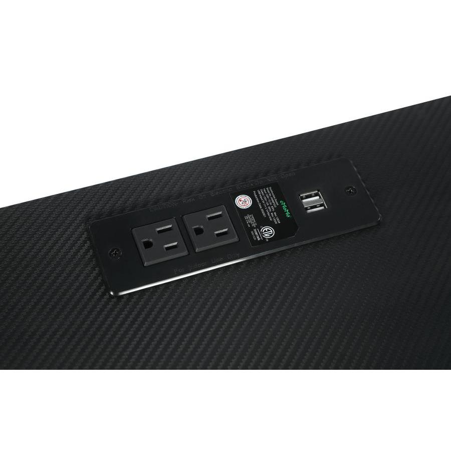  Coaster Furniture Jessie 801404 47-inch Writing Desk with Whiteboard and USB - Black IMAGE 7