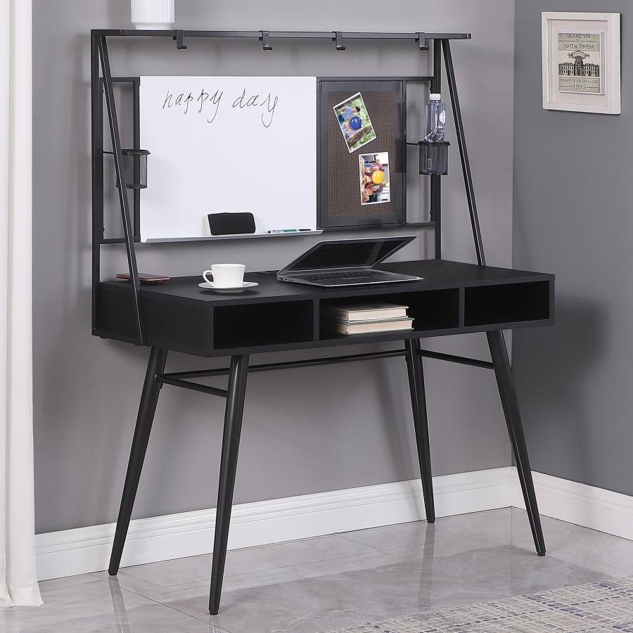 Coaster Furniture Jessie 801404 47-inch Writing Desk with Whiteboard and USB - Black IMAGE 9