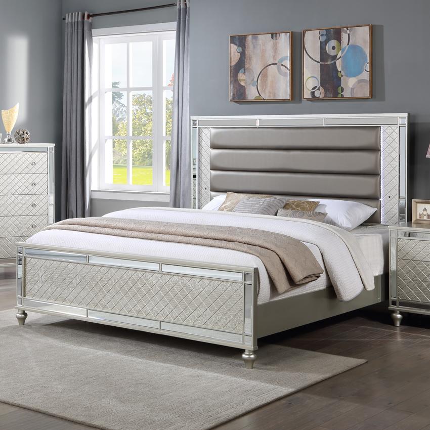  Size_Queen  -- Cristian Upholstered Bed IMAGE 1