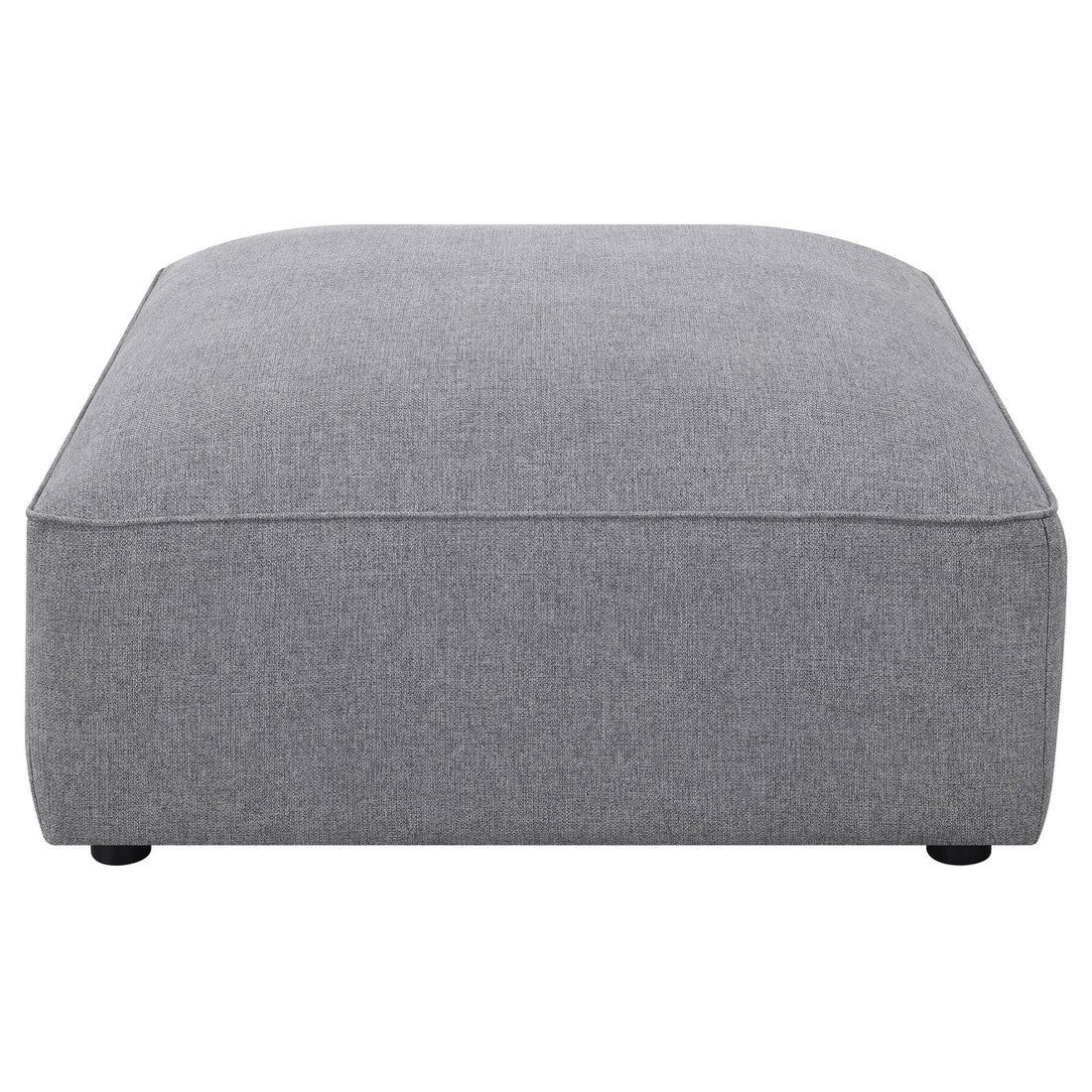  Coaster Furniture Jennifer 551596 Square Upholstered Ottoman - Grey IMAGE 1