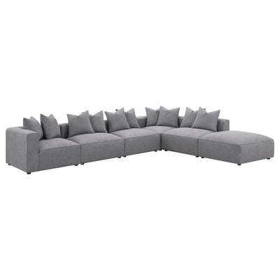  Coaster Furniture Jennifer 551594-SET 6 pc Tight Seat Modular Sectional - Grey IMAGE 1