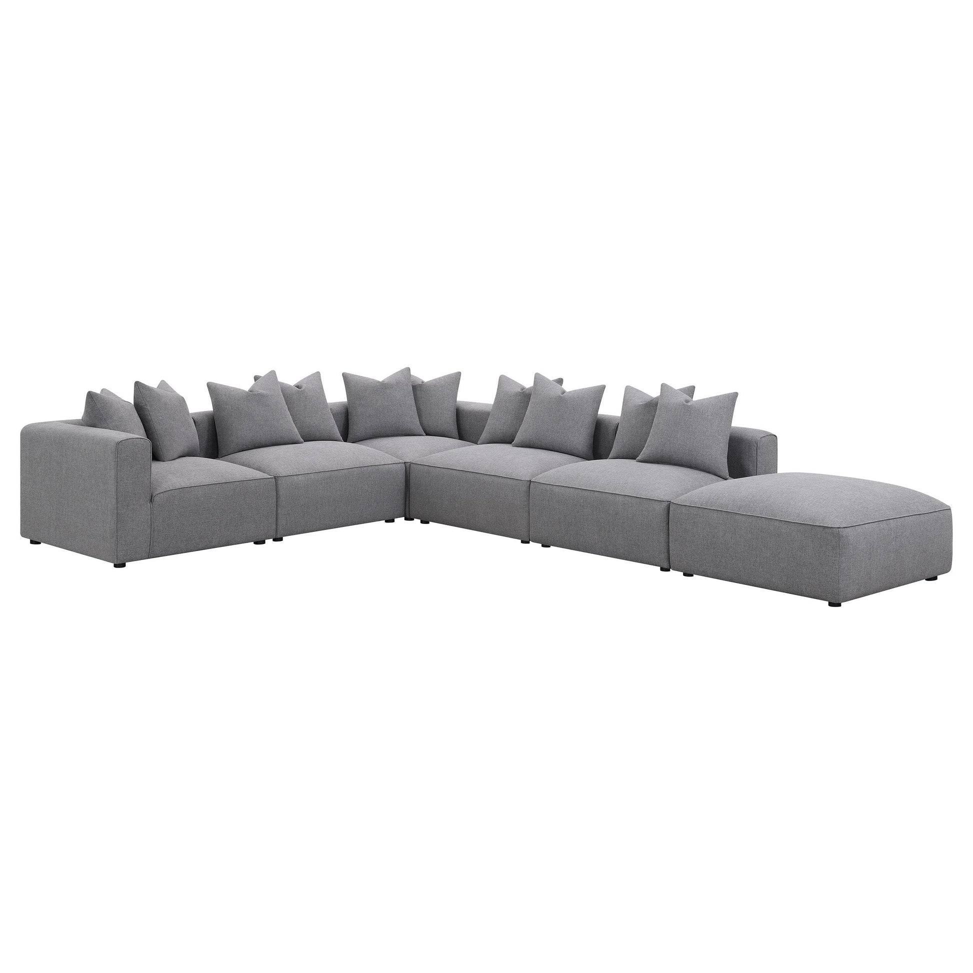  Coaster Furniture Jennifer 551594-SET 6 pc Tight Seat Modular Sectional - Grey IMAGE 2