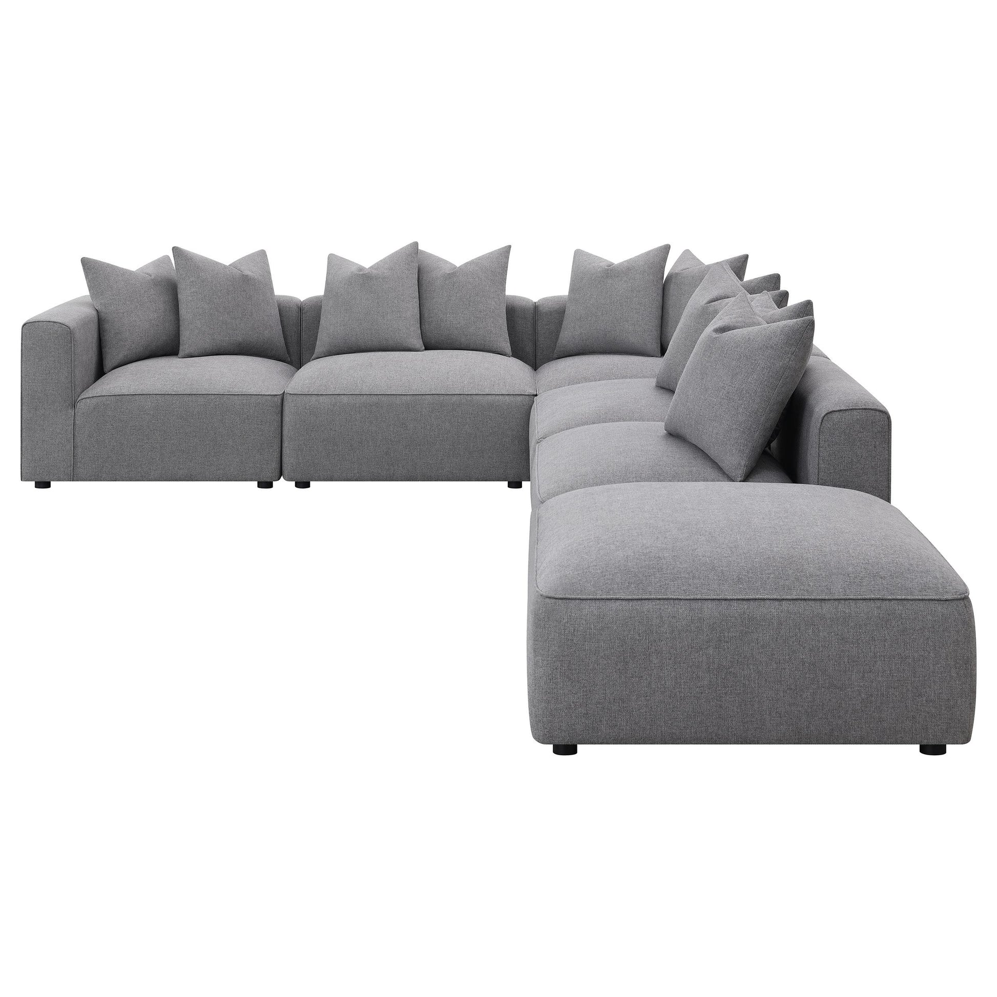  Coaster Furniture Jennifer 551594-SET 6 pc Tight Seat Modular Sectional - Grey IMAGE 3