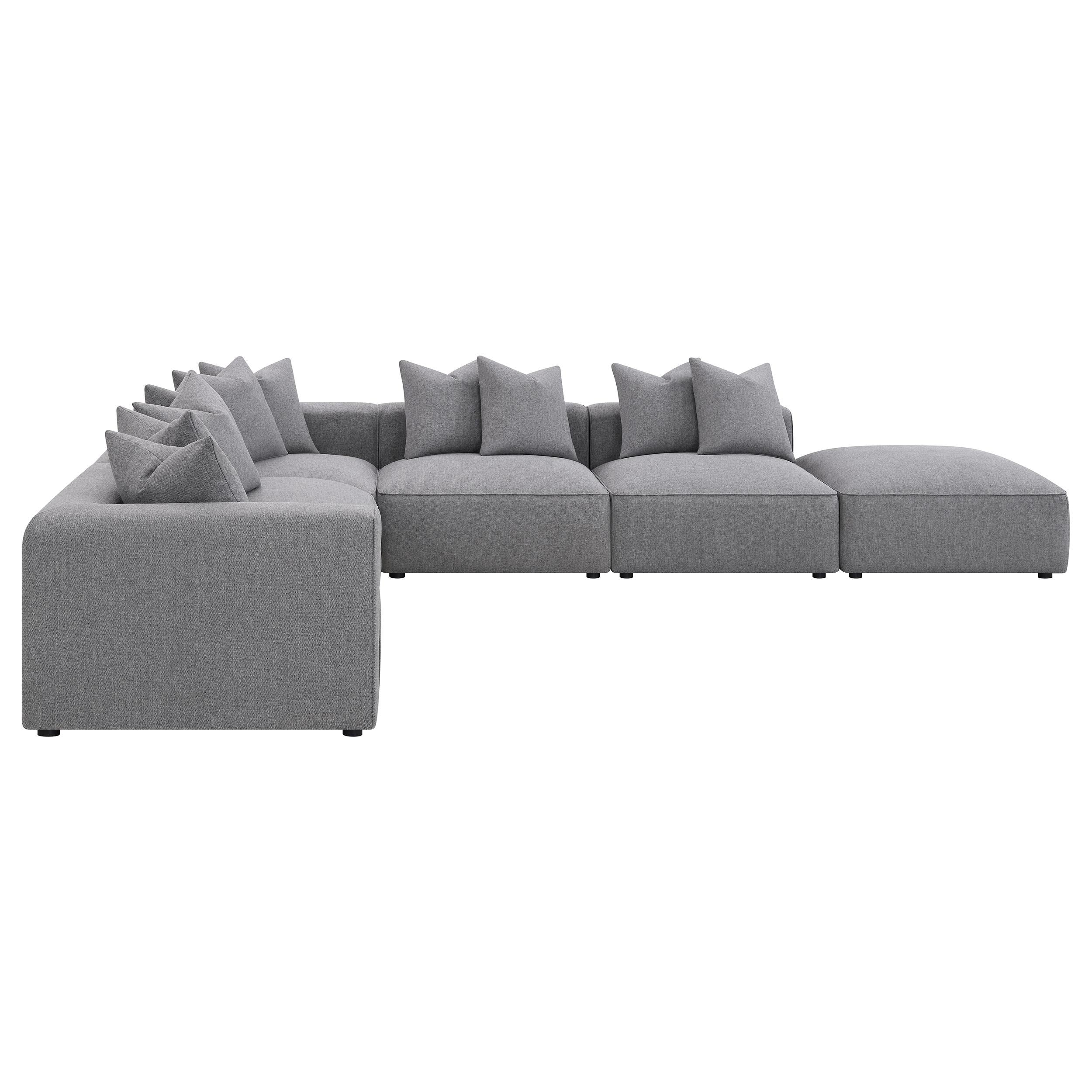  Coaster Furniture Jennifer 551594-SET 6 pc Tight Seat Modular Sectional - Grey IMAGE 5