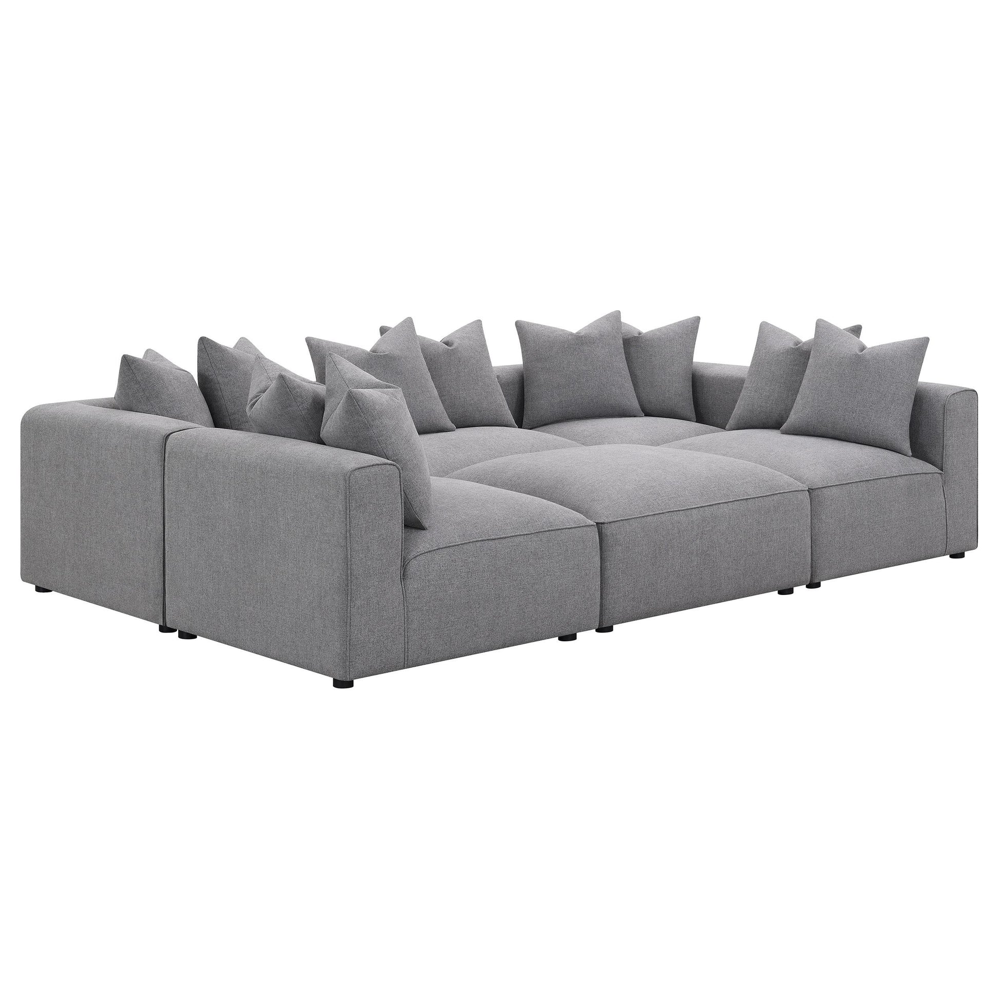  Coaster Furniture Jennifer 551594-SET 6 pc Tight Seat Modular Sectional - Grey IMAGE 6