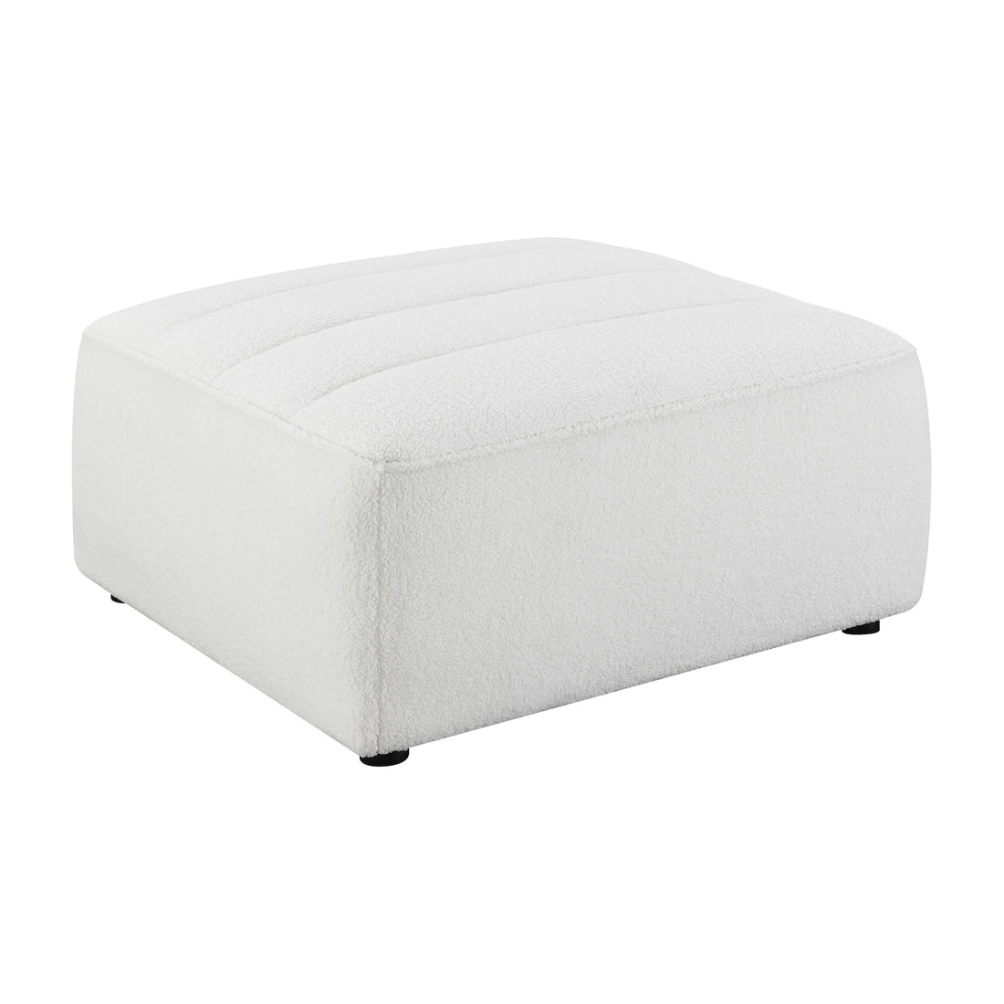  Coaster Furniture Sunny 551623 Square Upholstered Ottoman - Natural IMAGE 1