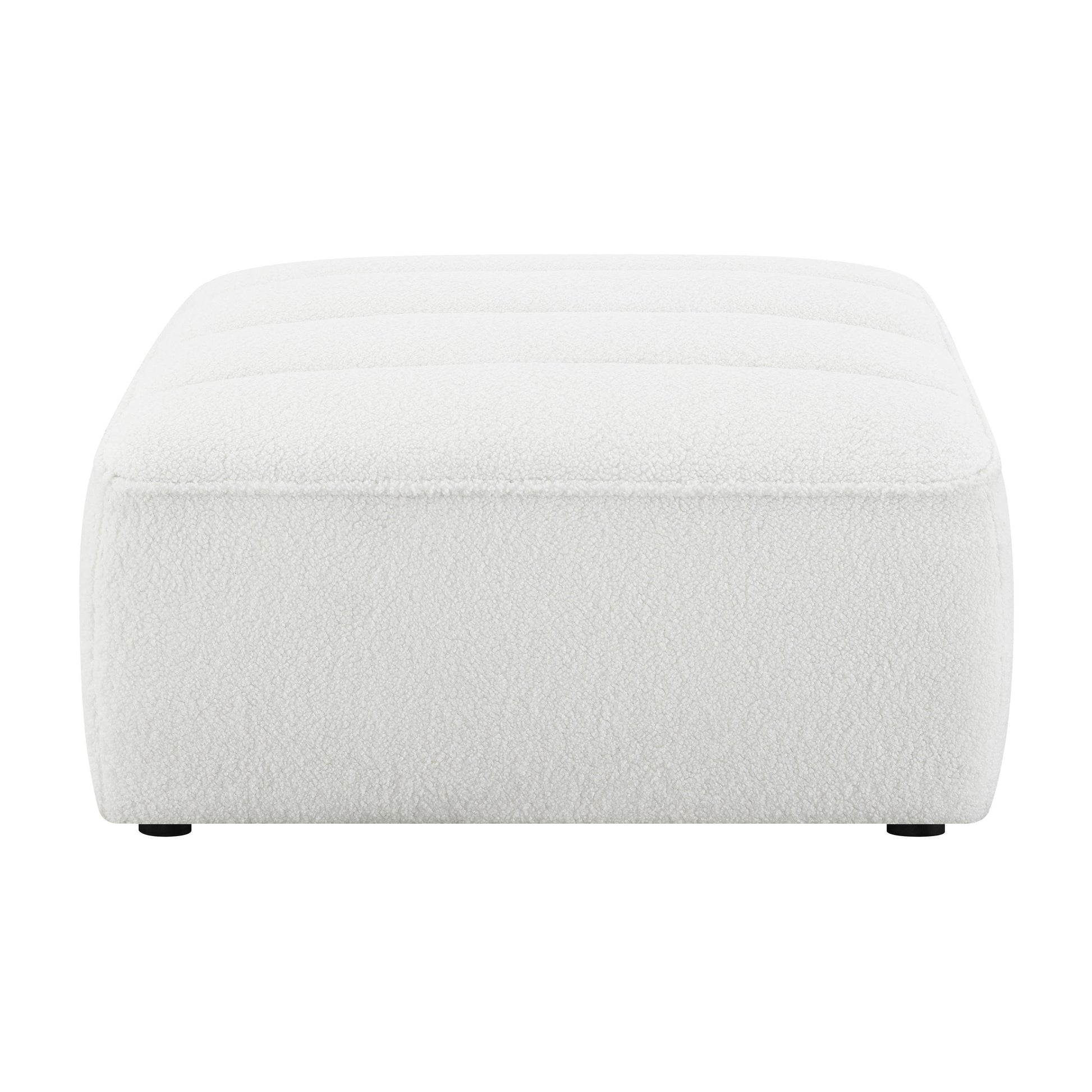  Coaster Furniture Sunny 551623 Square Upholstered Ottoman - Natural IMAGE 2