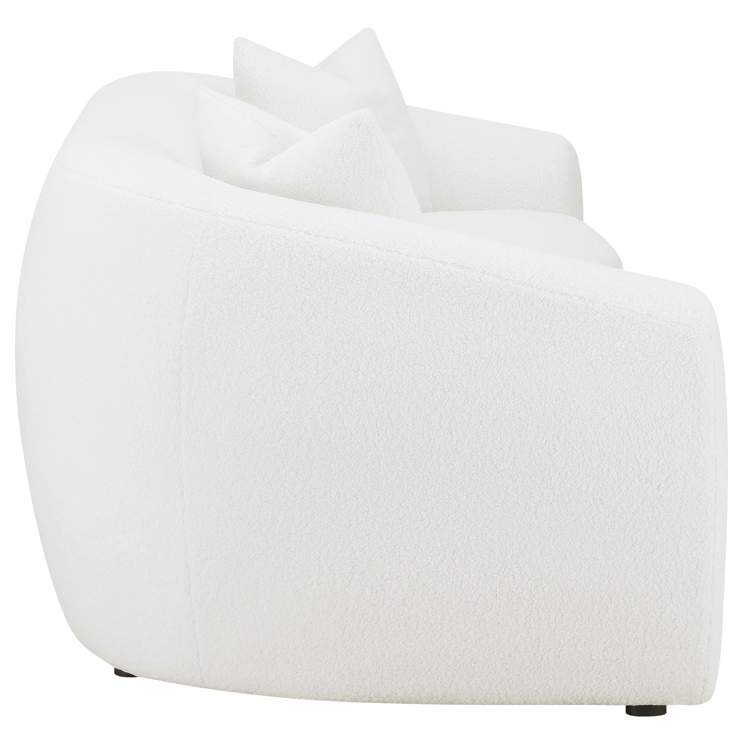  Coaster Furniture Isabella 509871 Faux Sheepskin Upholstered Sofa - Natural IMAGE 7