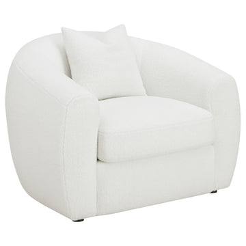  Coaster Furniture Isabella 509873 Faux Sheepskin Upholstered Accent Chair - Natural IMAGE 1