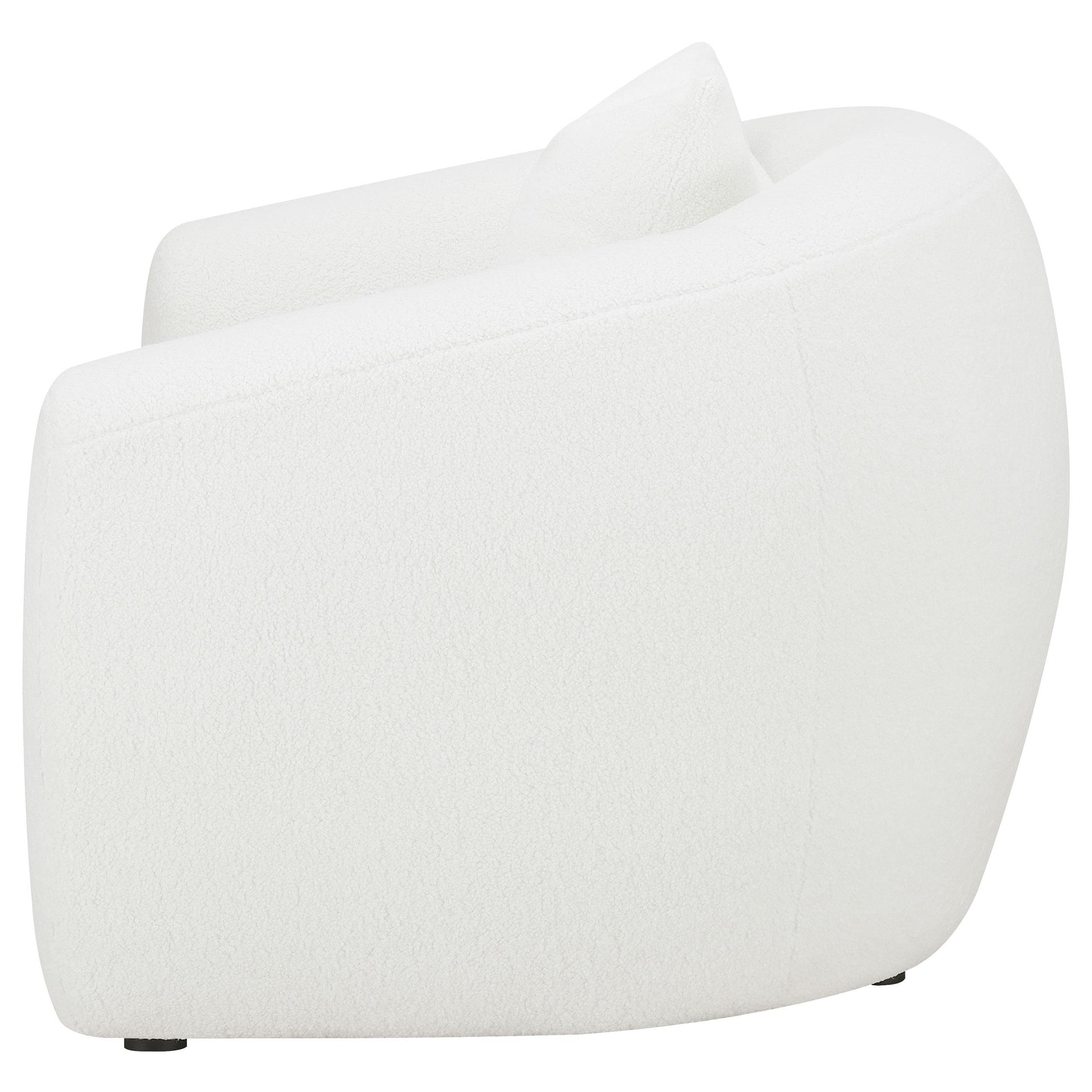  Coaster Furniture Isabella 509873 Faux Sheepskin Upholstered Accent Chair - Natural IMAGE 4