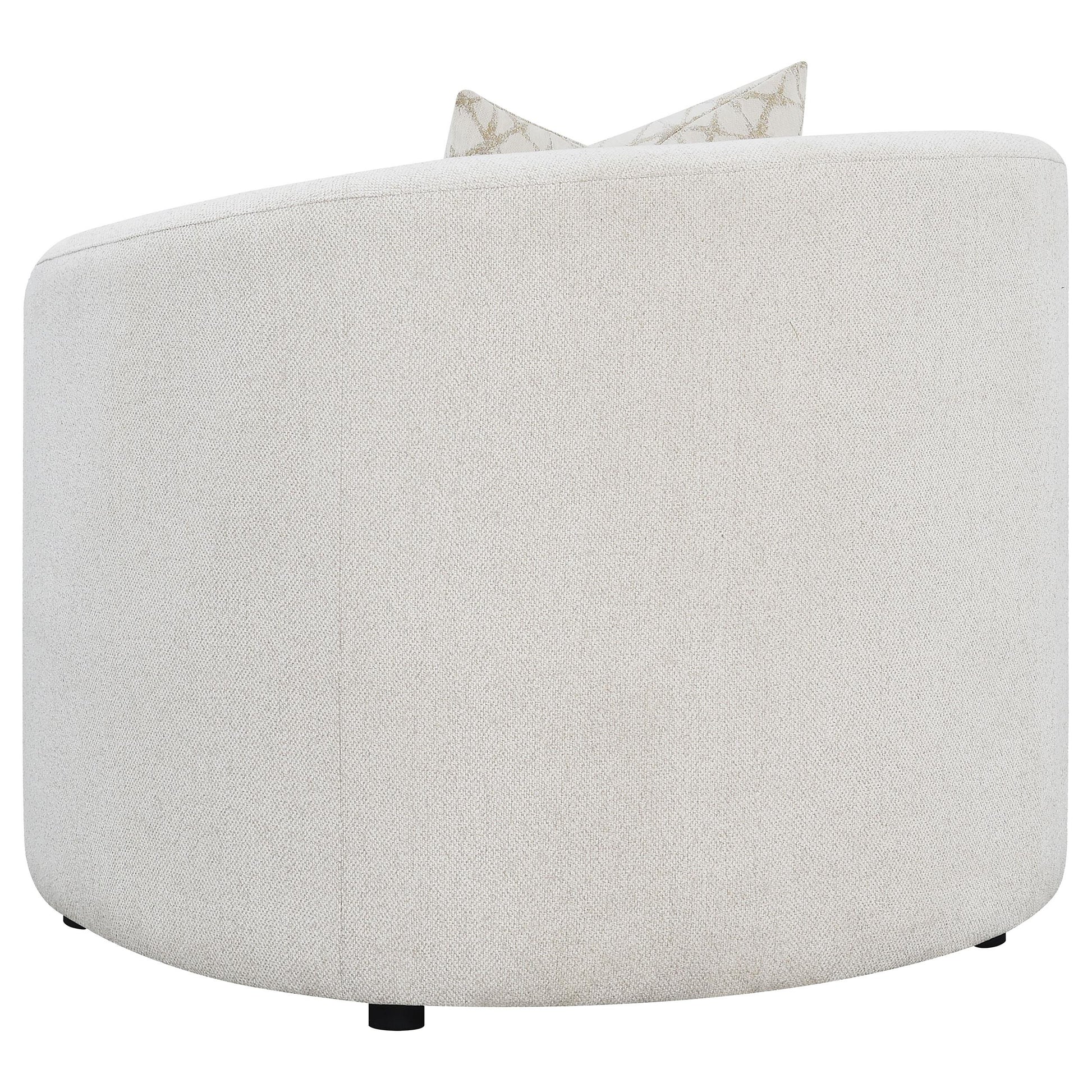  Coaster Furniture Rainn 509173 Boucle Upholstered Sloped Arm Accent Chair - Latte IMAGE 5