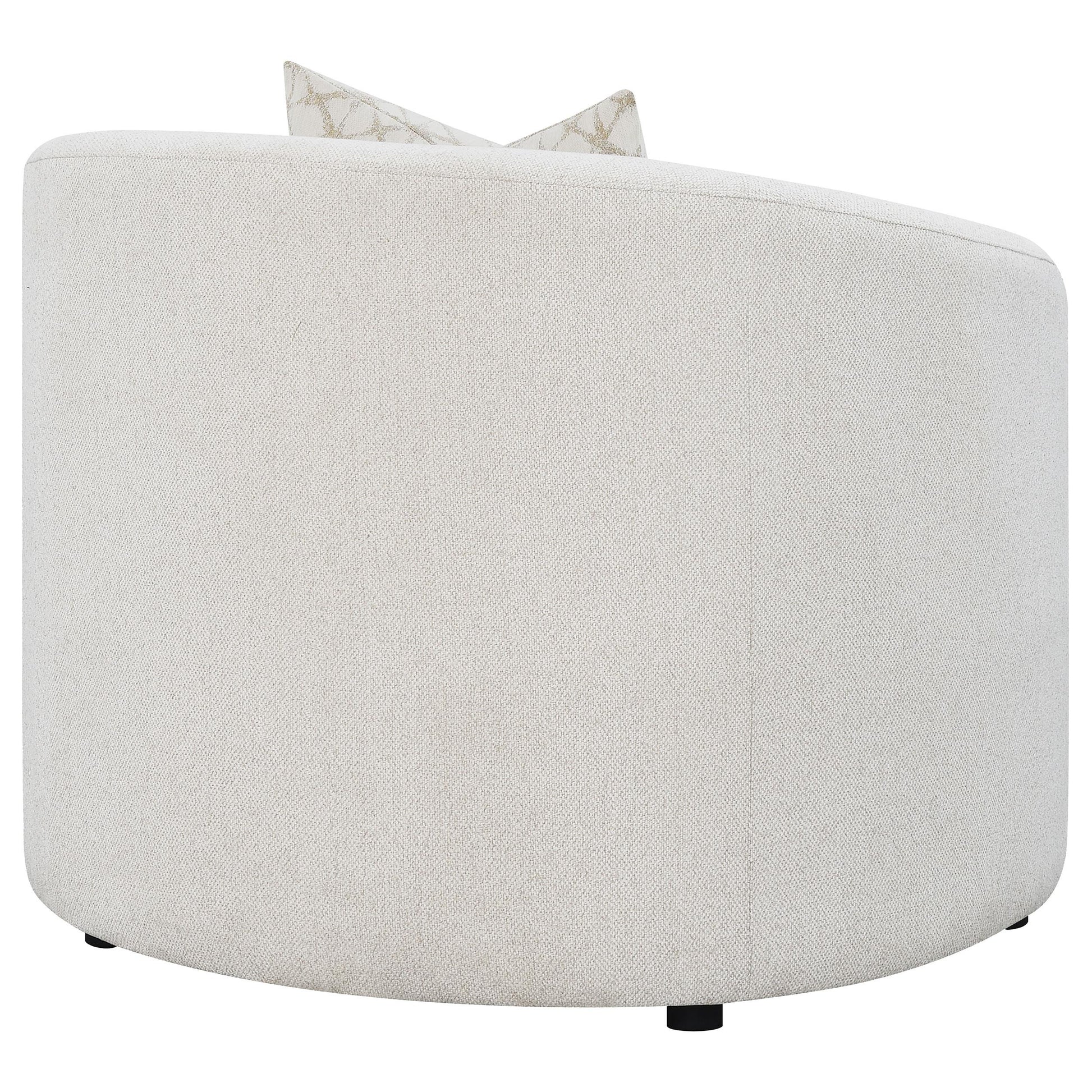  Coaster Furniture Rainn 509173 Boucle Upholstered Sloped Arm Accent Chair - Latte IMAGE 6