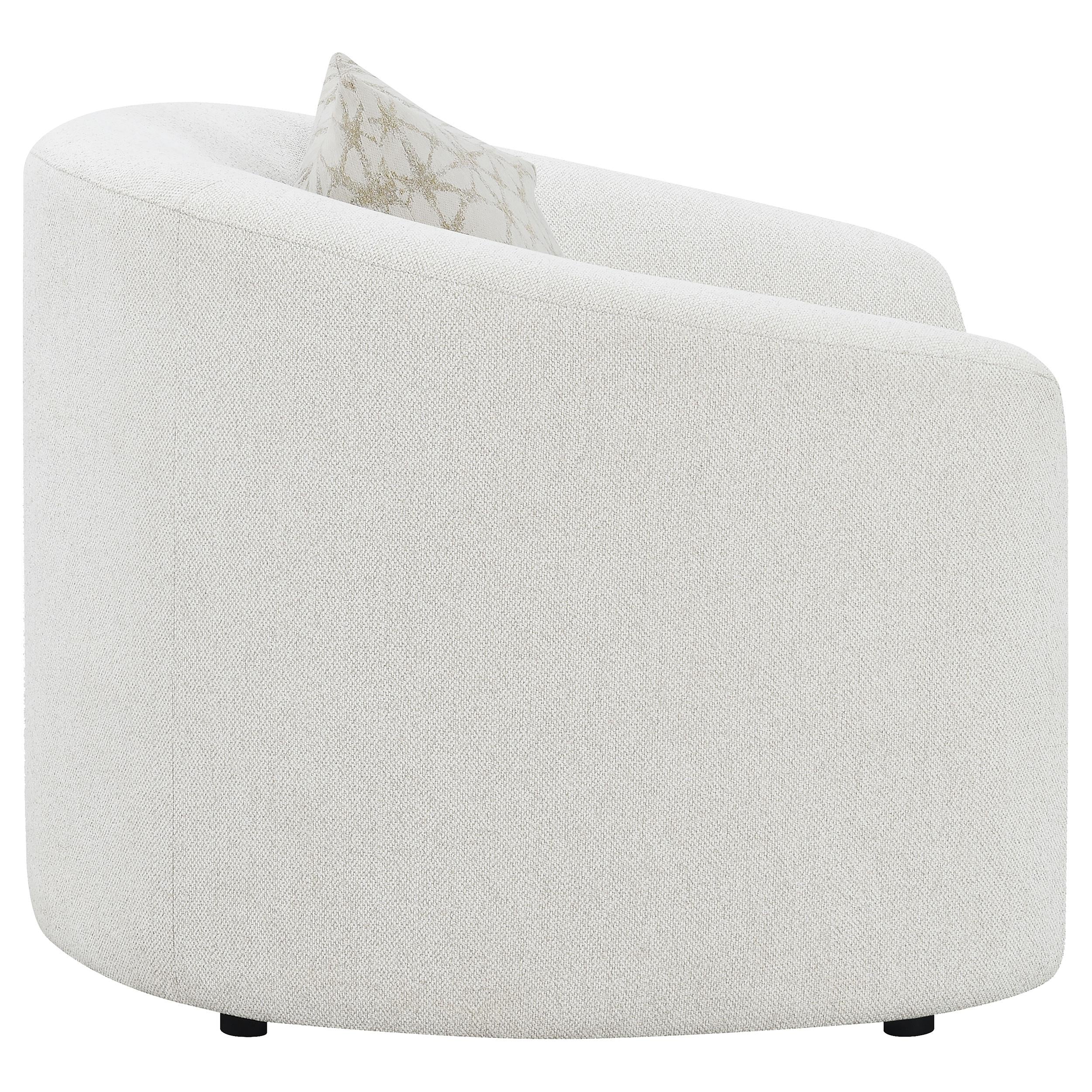  Coaster Furniture Rainn 509173 Boucle Upholstered Sloped Arm Accent Chair - Latte IMAGE 7