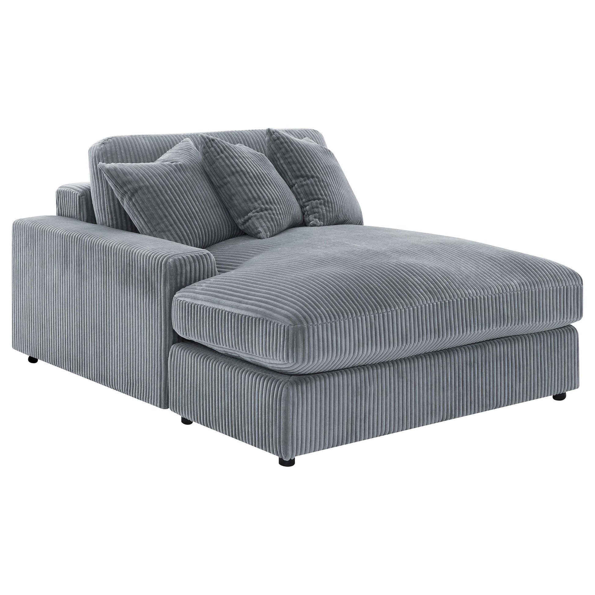  Coaster Furniture Blaine 509900 Upholstered Reversible Chaise Sectional Sofa - Fog IMAGE 10