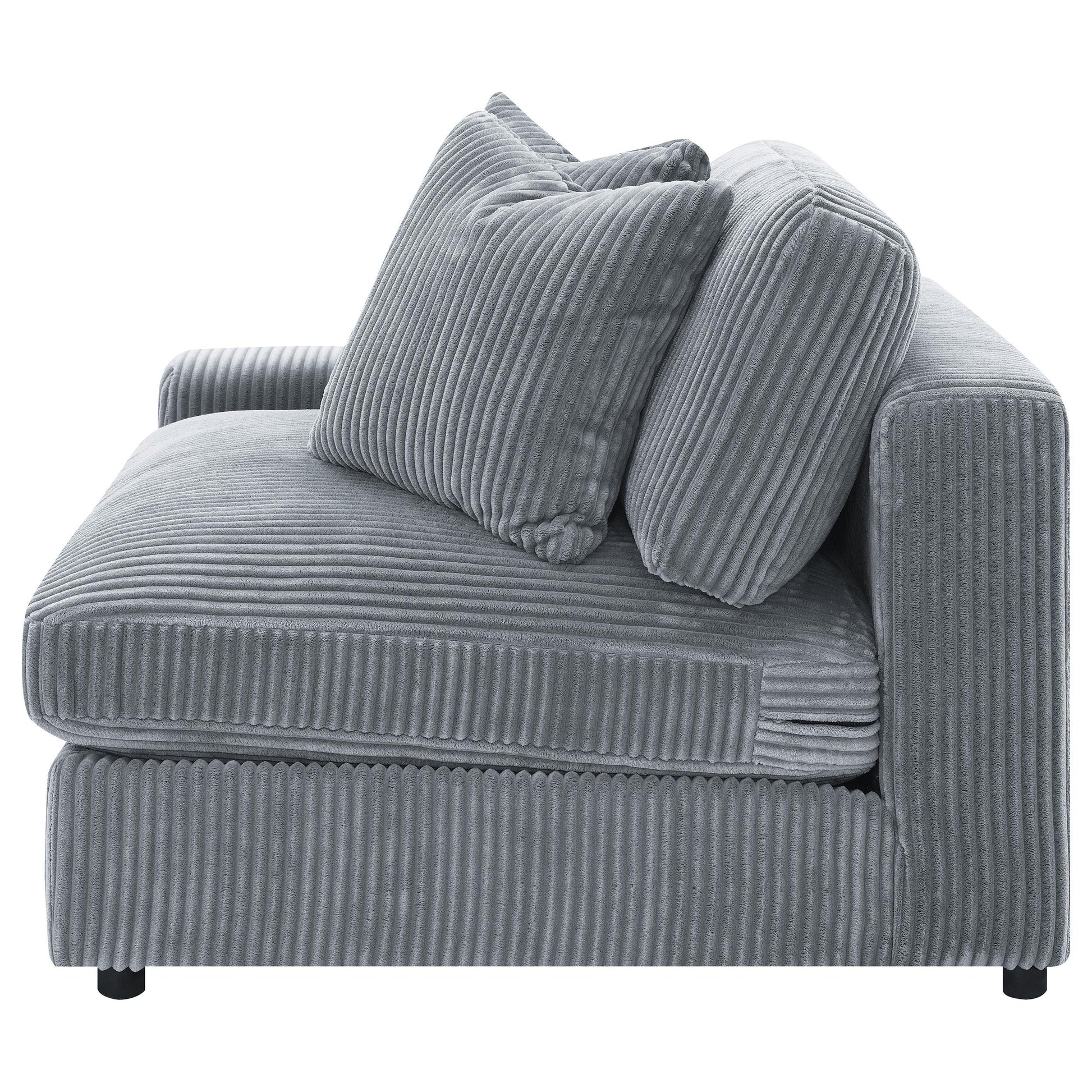  Coaster Furniture Blaine 509900 Upholstered Reversible Chaise Sectional Sofa - Fog IMAGE 16