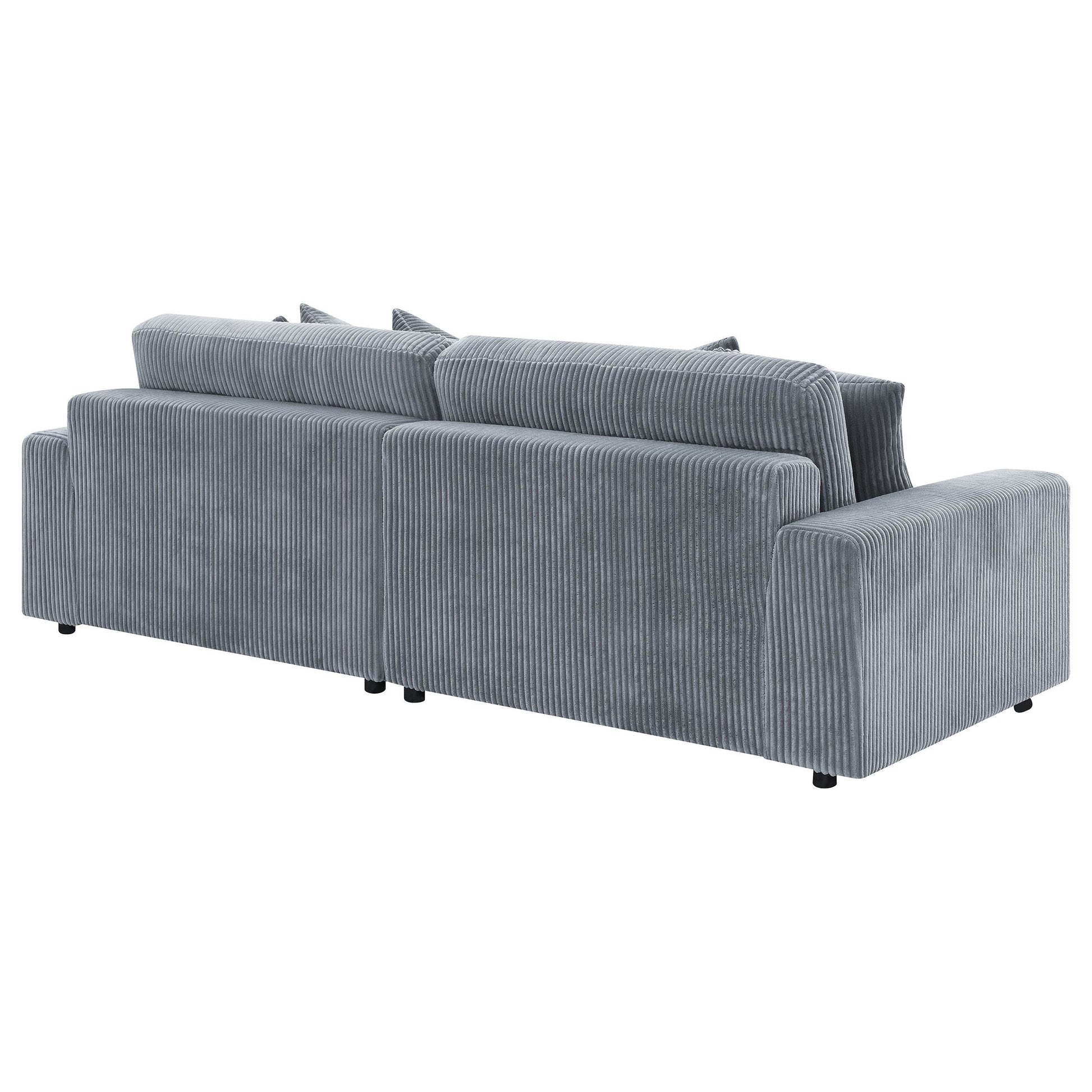  Coaster Furniture Blaine 509900 Upholstered Reversible Chaise Sectional Sofa - Fog IMAGE 6