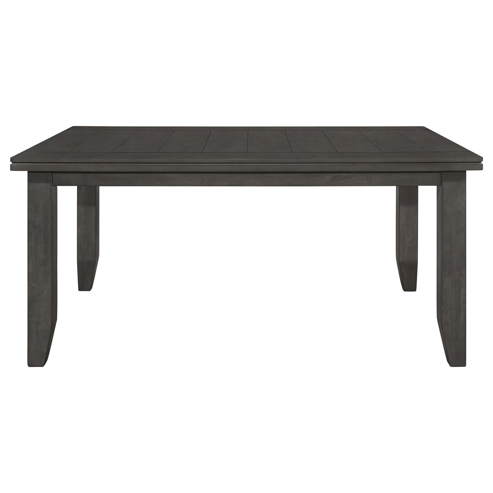  Coaster Furniture Dalila 102721GRY Rectangular 66-inch Wood Dining Table - Dark Grey IMAGE 2