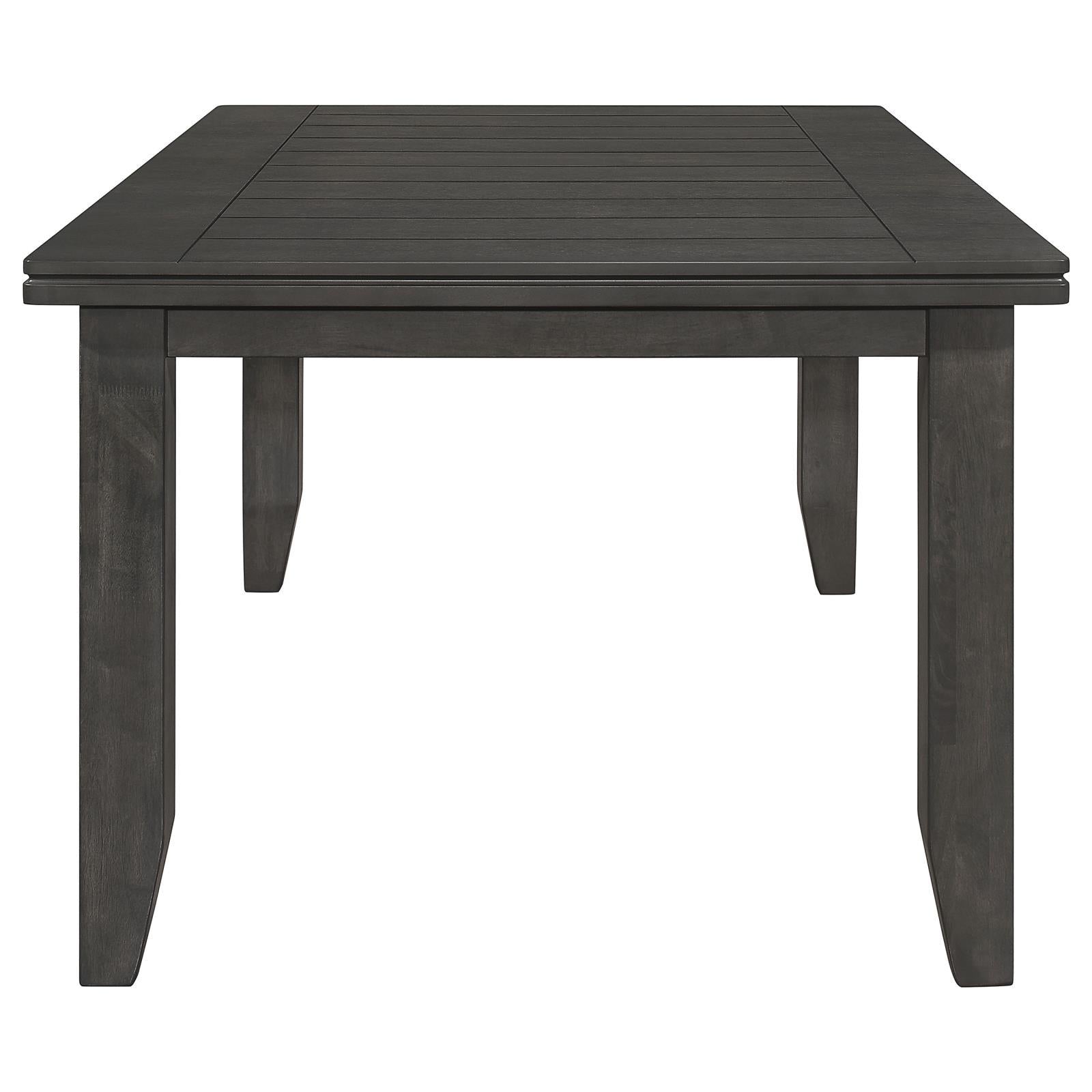  Coaster Furniture Dalila 102721GRY Rectangular 66-inch Wood Dining Table - Dark Grey IMAGE 3