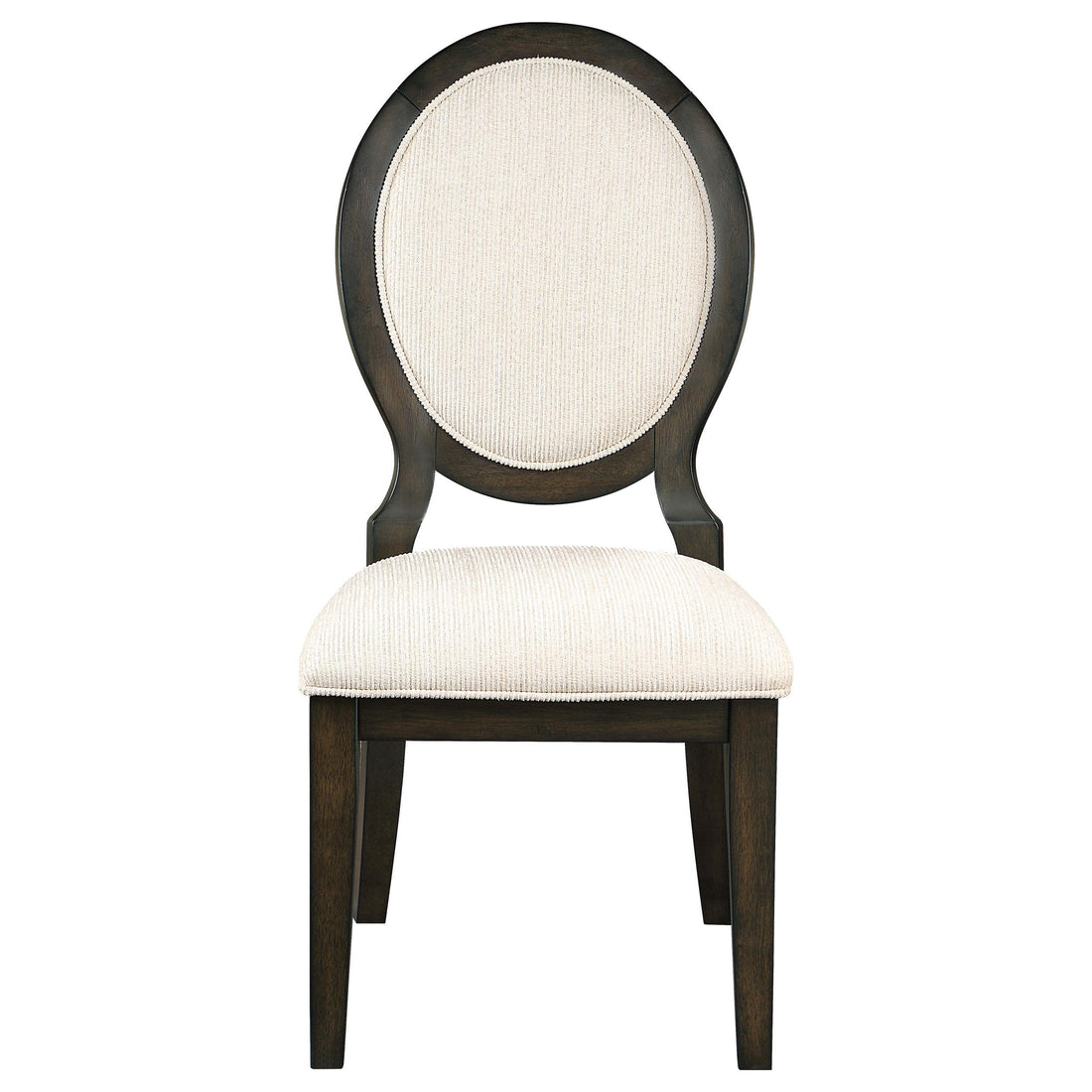  Coaster Furniture Twyla 115102 Oval Back Dining Side Chair - Dark Cocoa IMAGE 1