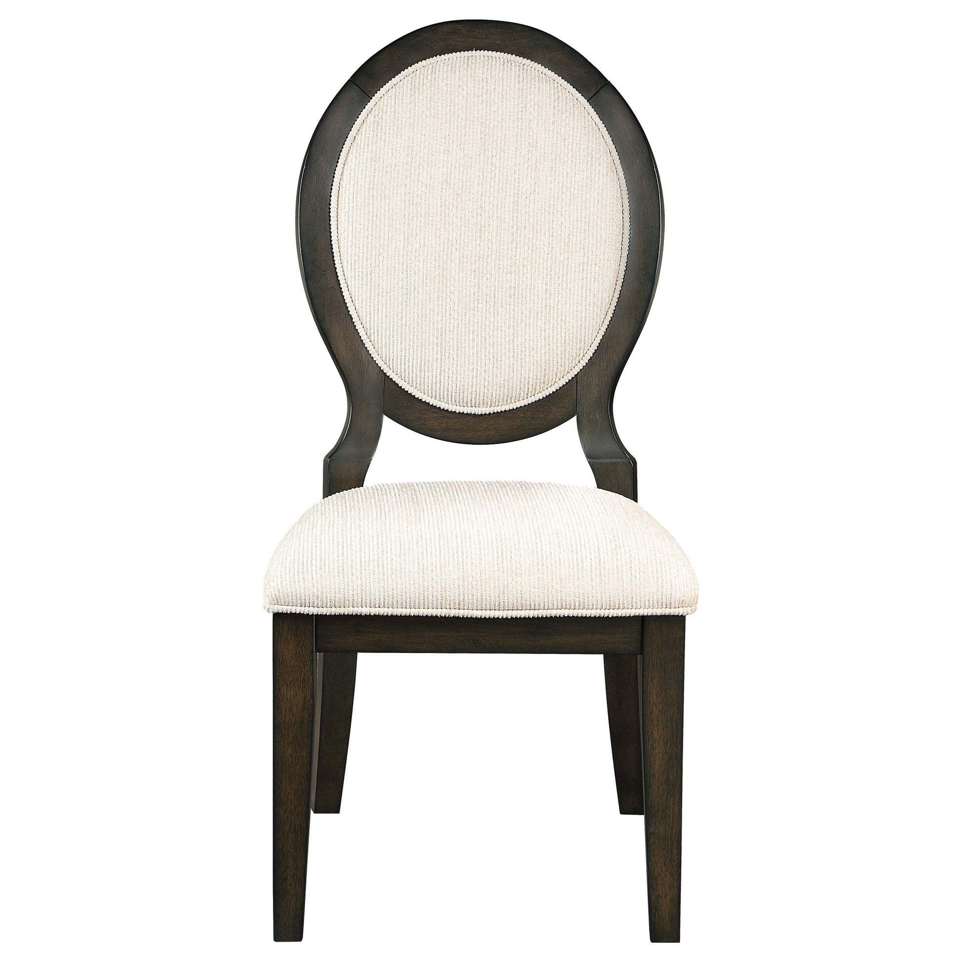  Coaster Furniture Twyla 115102 Oval Back Dining Side Chair - Dark Cocoa IMAGE 2