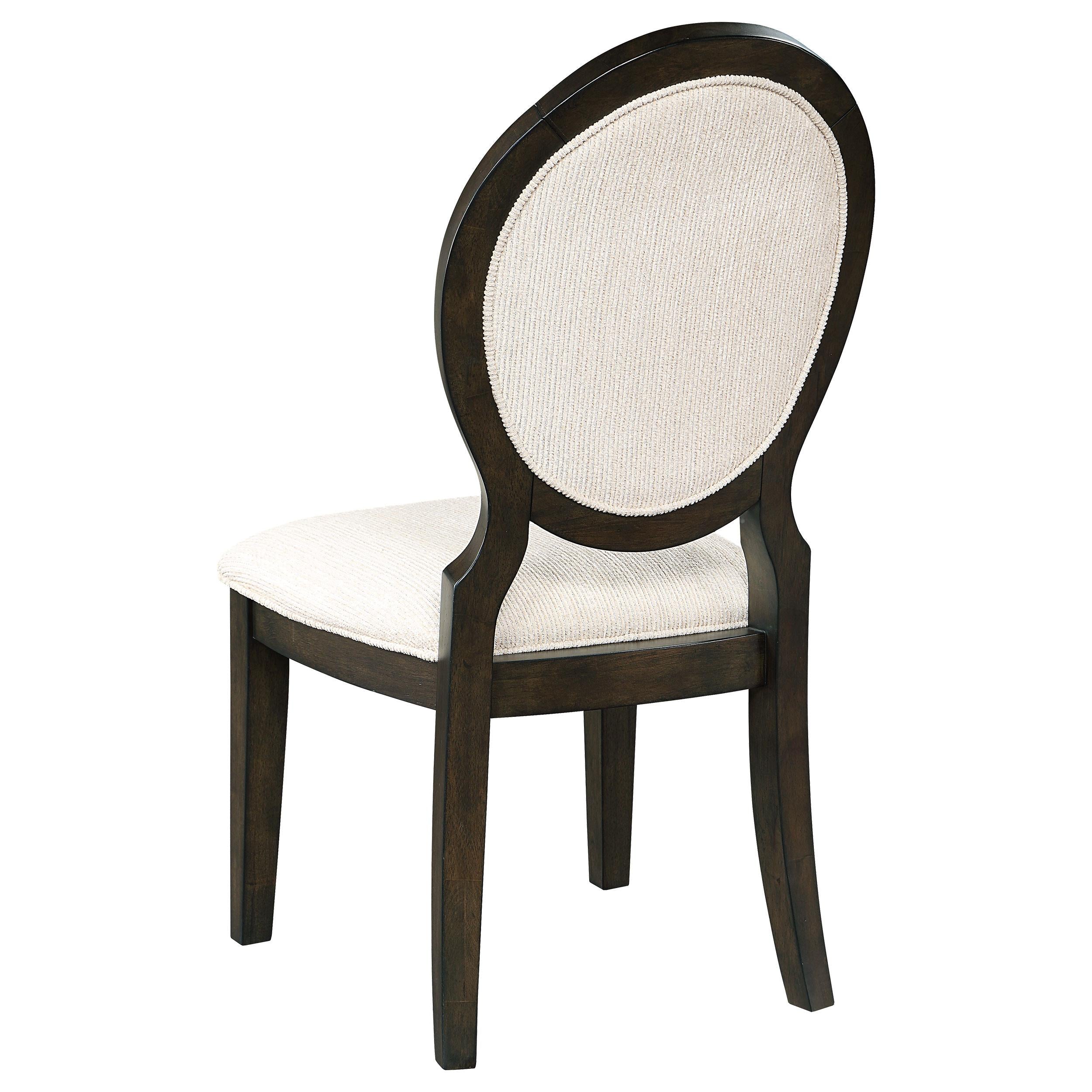  Coaster Furniture Twyla 115102 Oval Back Dining Side Chair - Dark Cocoa IMAGE 5