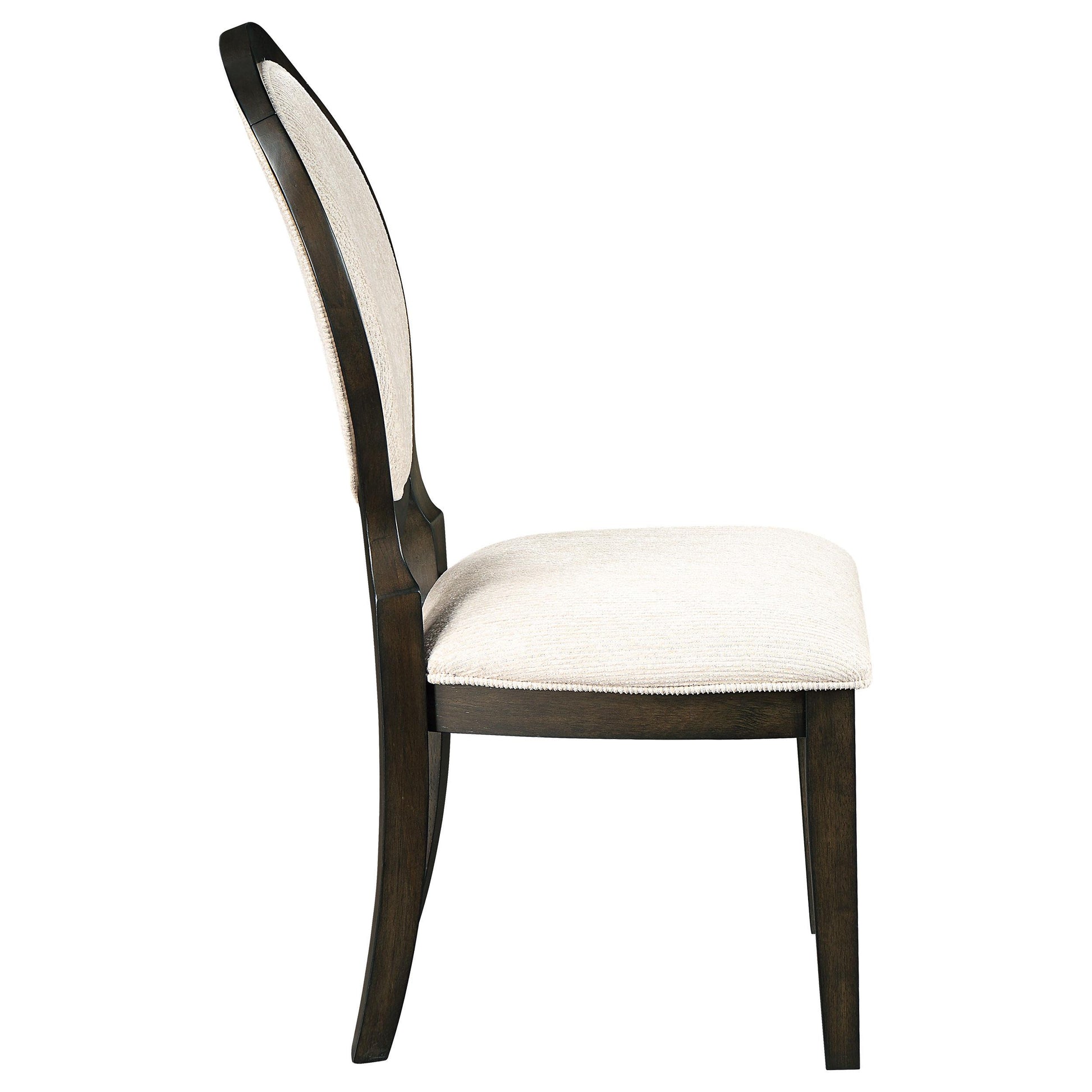  Coaster Furniture Twyla 115102 Oval Back Dining Side Chair - Dark Cocoa IMAGE 7