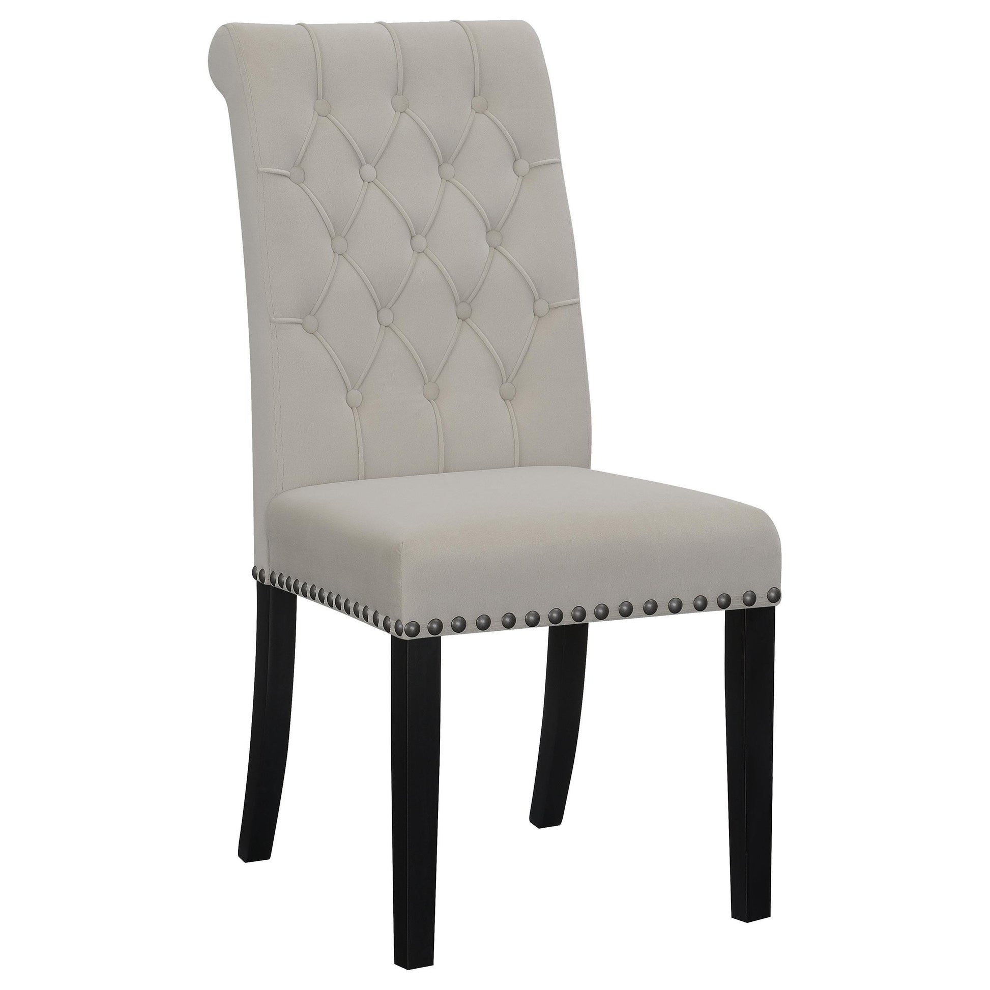  Coaster Furniture Alana 115182 Velvet Upholstered Dining Side Chair - Sand IMAGE 1