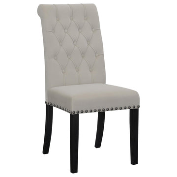  Coaster Furniture Alana 115182 Velvet Upholstered Dining Side Chair - Sand IMAGE 1